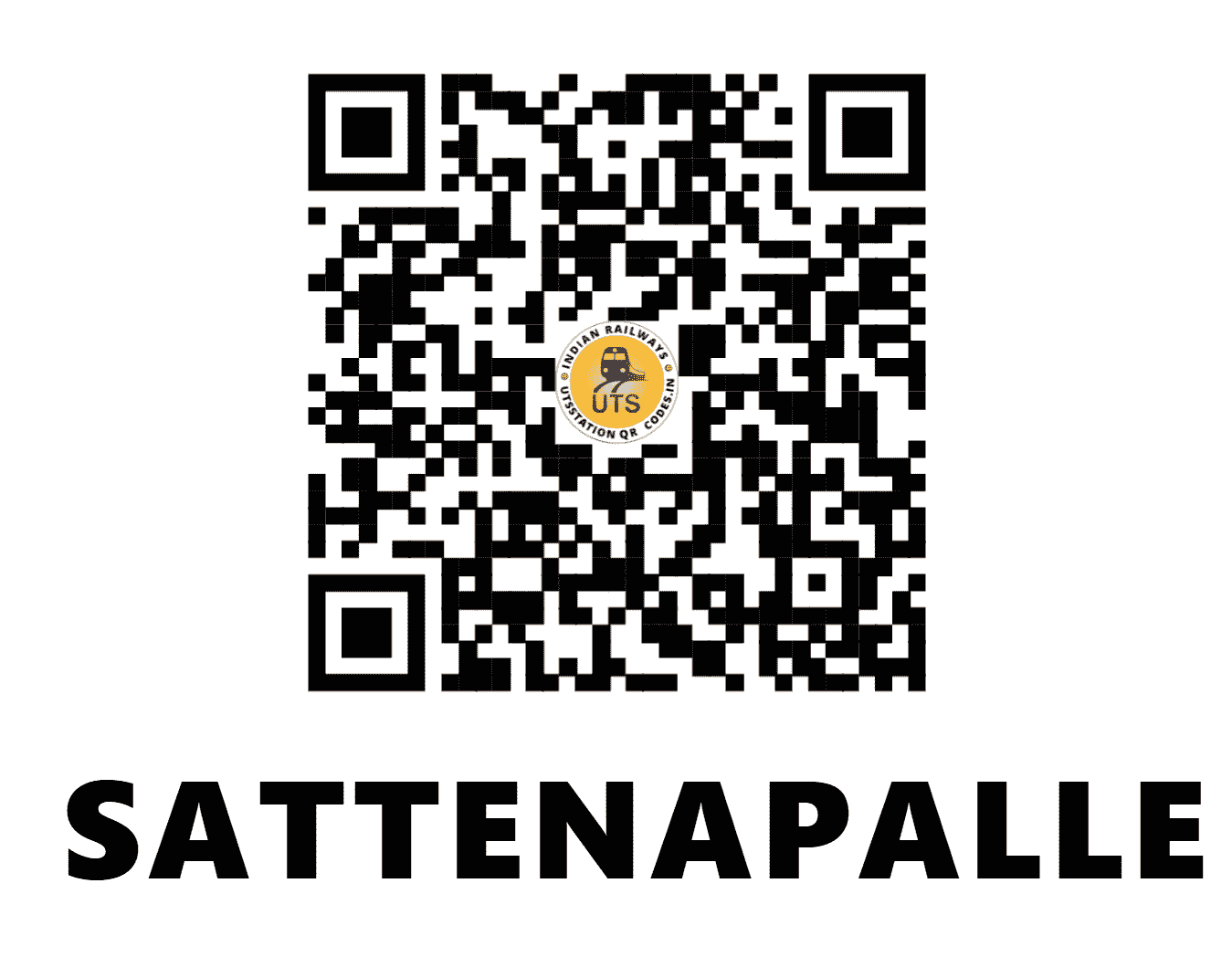 UTS QR Code for SATTENAPALLE - SAP - SC (ANDHRA PRADESH)